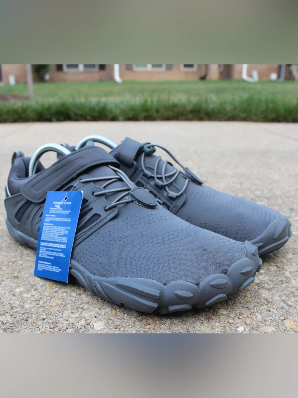 EVGLOW Barefoot Grey Trail Running Shoes Sz 46 (12-12.5)